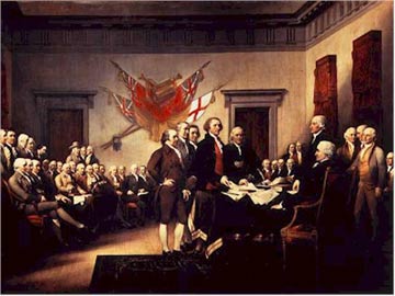 the signing of the declaration of independence